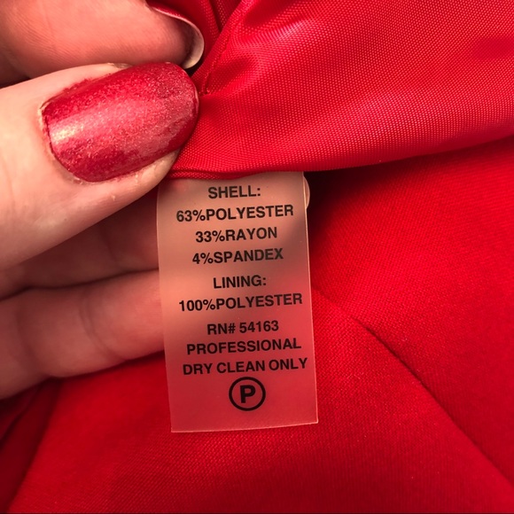 Calvin Klein Red Sunburst Sheath Dress Nwot - Picture 7 of 8